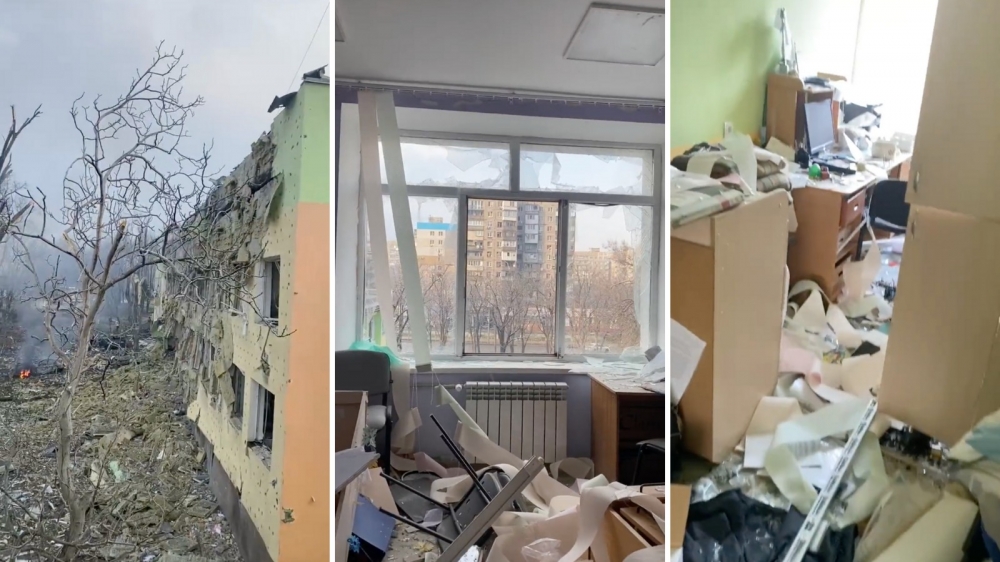 [WATCH] Russian hospital bombing in Ukraine kills three people, including child