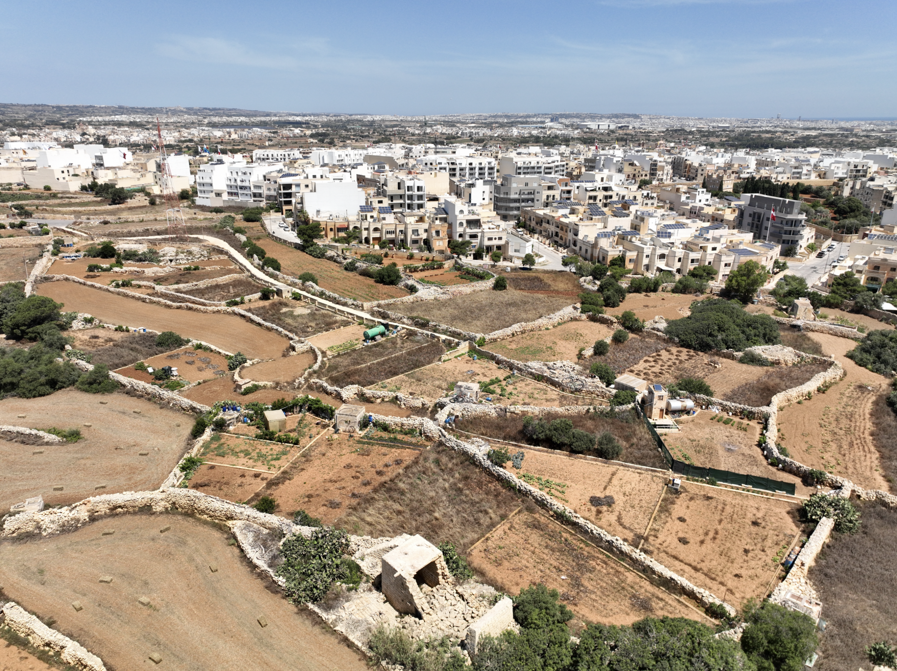An aerial photo of the area in Nigret on the outskirts of Zurrieq that is slated for development (Photo: Eric Bartolo)