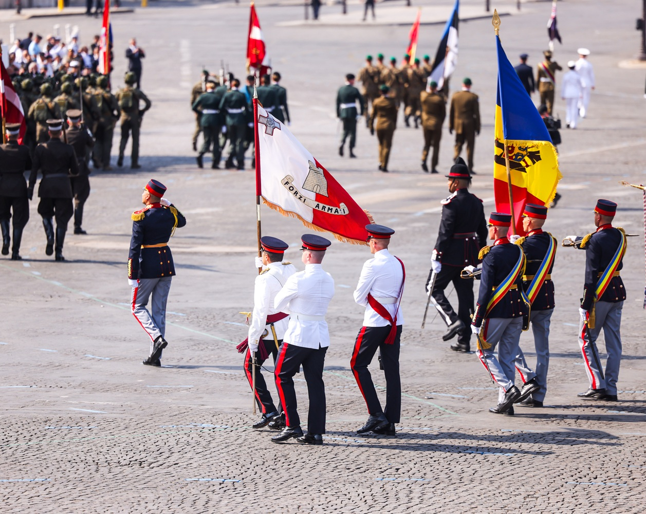 Armed Forces of Malta participating in military parade (Photo: DOI)