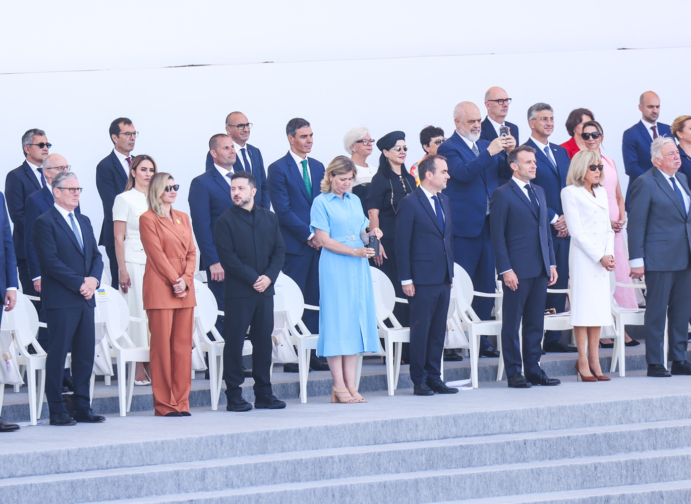 The Prime Minister and his wife Lydia seated among European leaders (Photo: DOI)