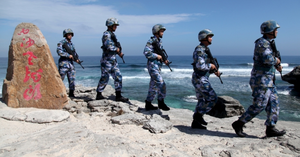 China has stationed troops on Woody Island in the archipelago, installing missile sites, extending the harbour and has started building a helicopter base