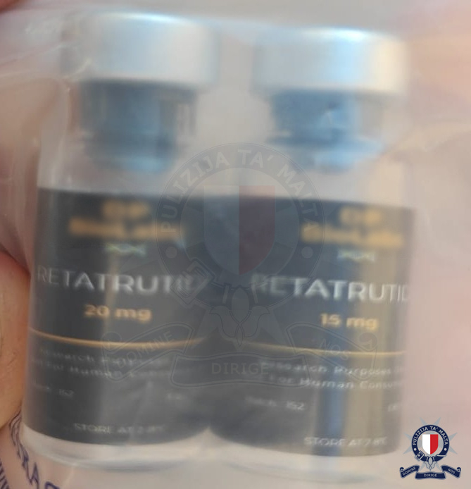 Retatrutide was among the items seized in a police raid last week