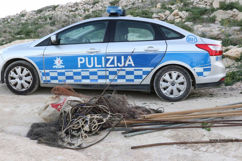 In Gozo, yesterday, a finch trapper was fined 500 euros for illegally trapping finches during the closed season in spring (Photo: CABS)