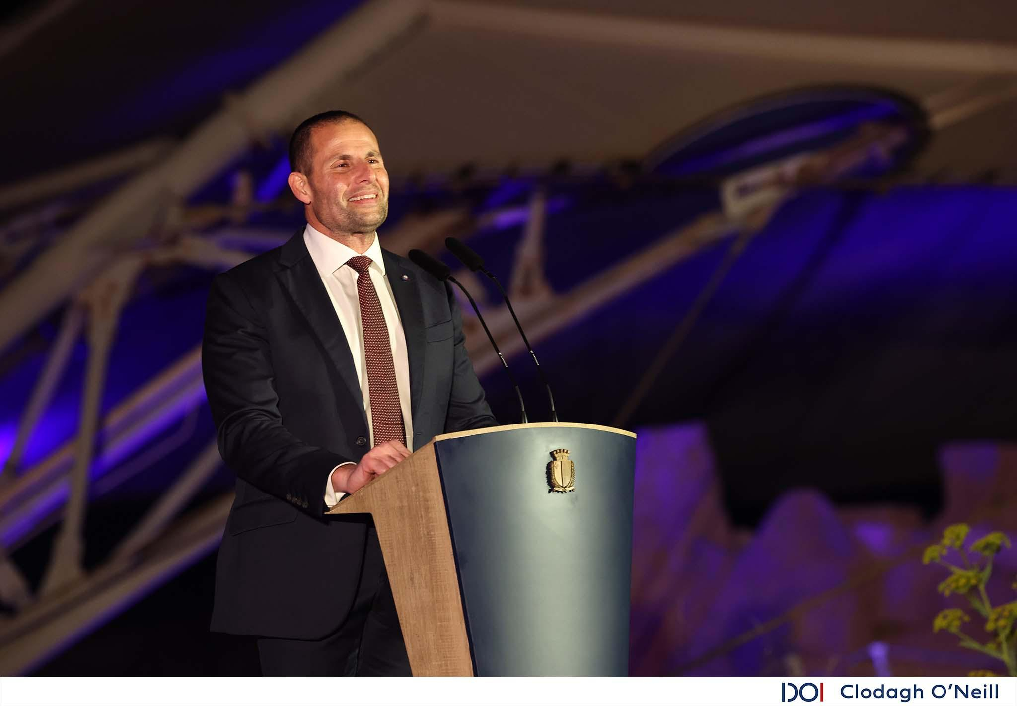 Prime Minister Robert Abela during Wednesday's launch of Vision Malta 2050 