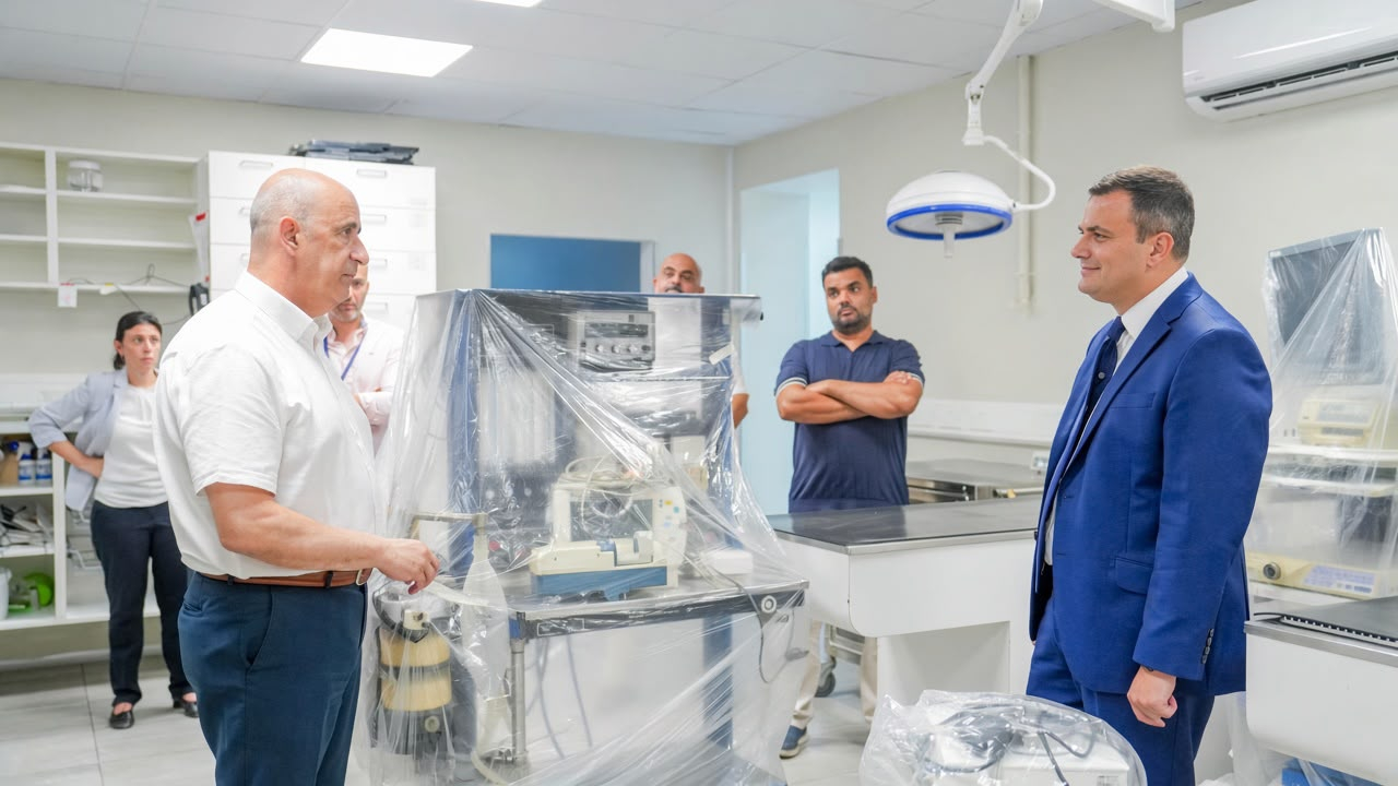 Education Minister Byron Camilleri visiting the upgraded facility (Photo: DOI)