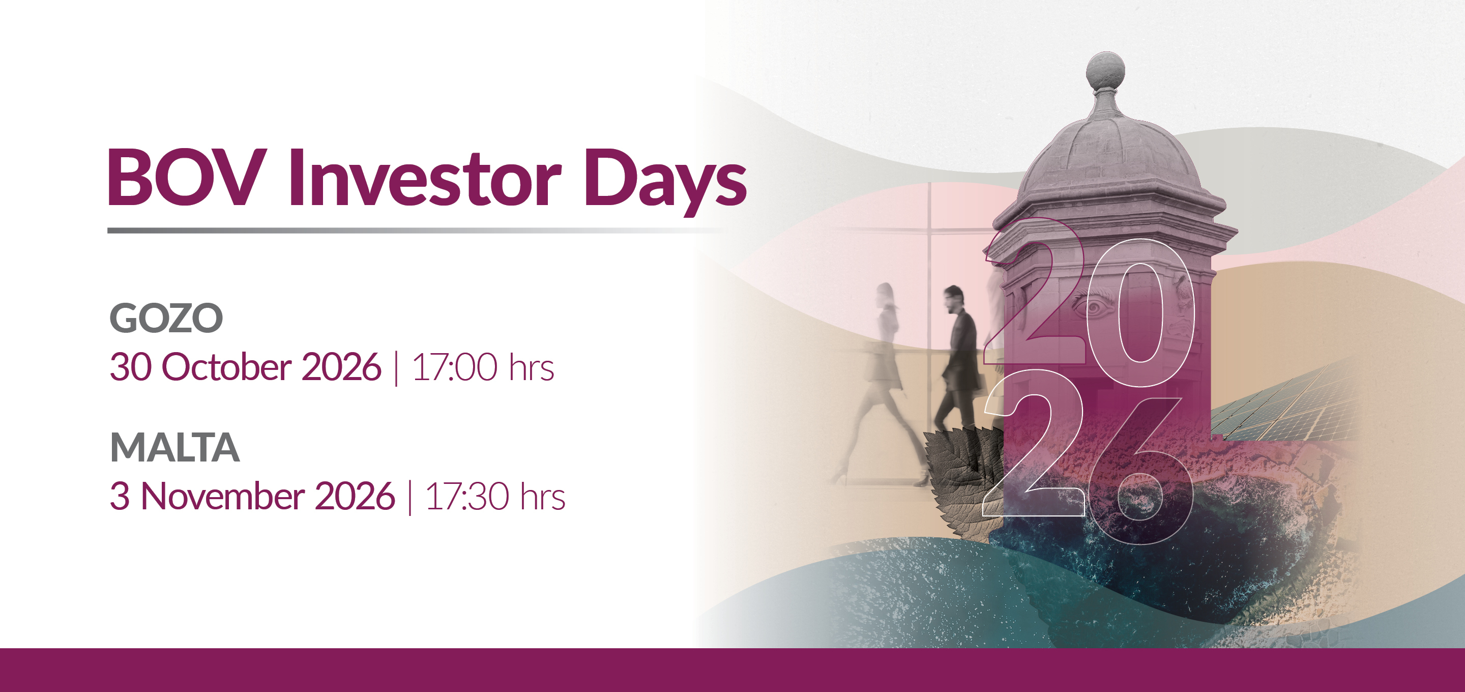 Outlook Event Ui Bank of Valletta to host second edition of Investor Days