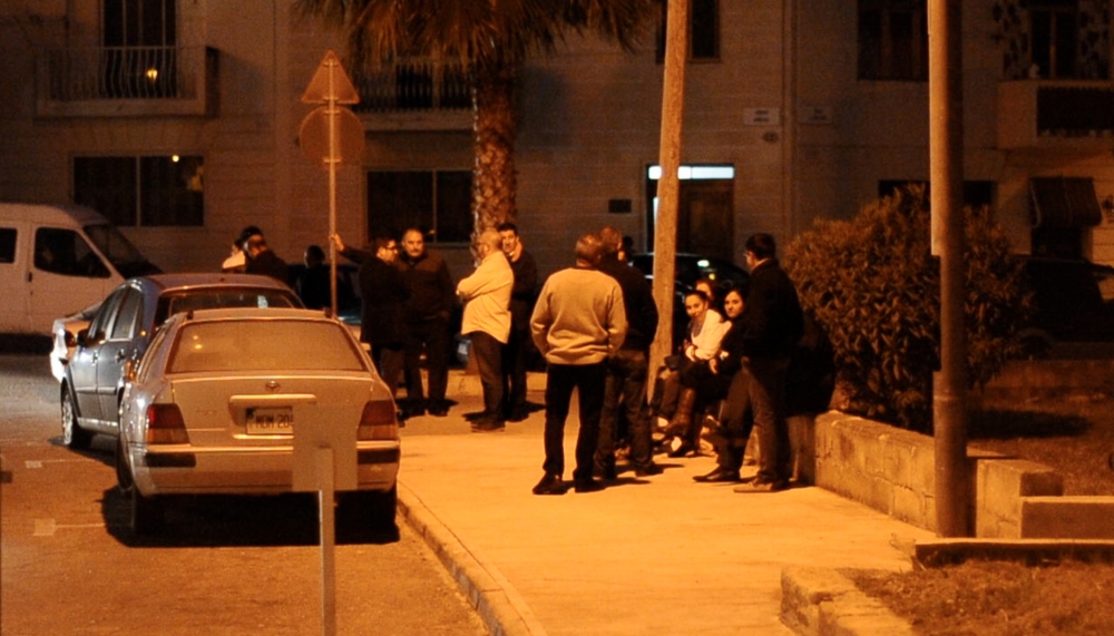 Pickets outside polling stations in Qormi