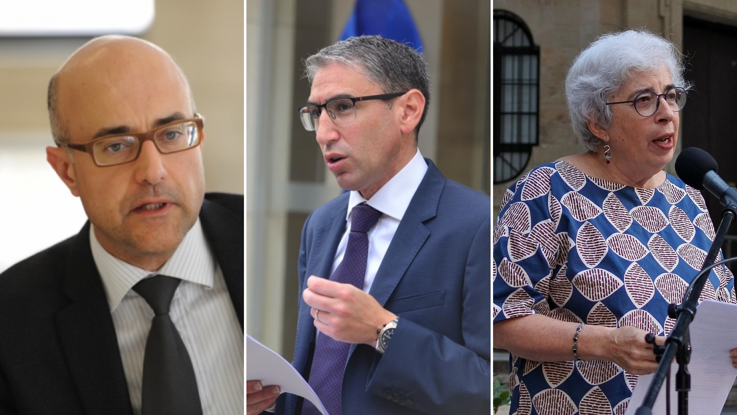 Repubblika accused groups loyal to the Labour Party of creating AI-generated images to humiliate individuals like Jason Azzopardi (Left), Robert Aquilina (Middle), Vicki Ann Cremona (Right)