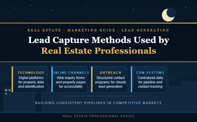 Lead capture methods used by real estate professionals