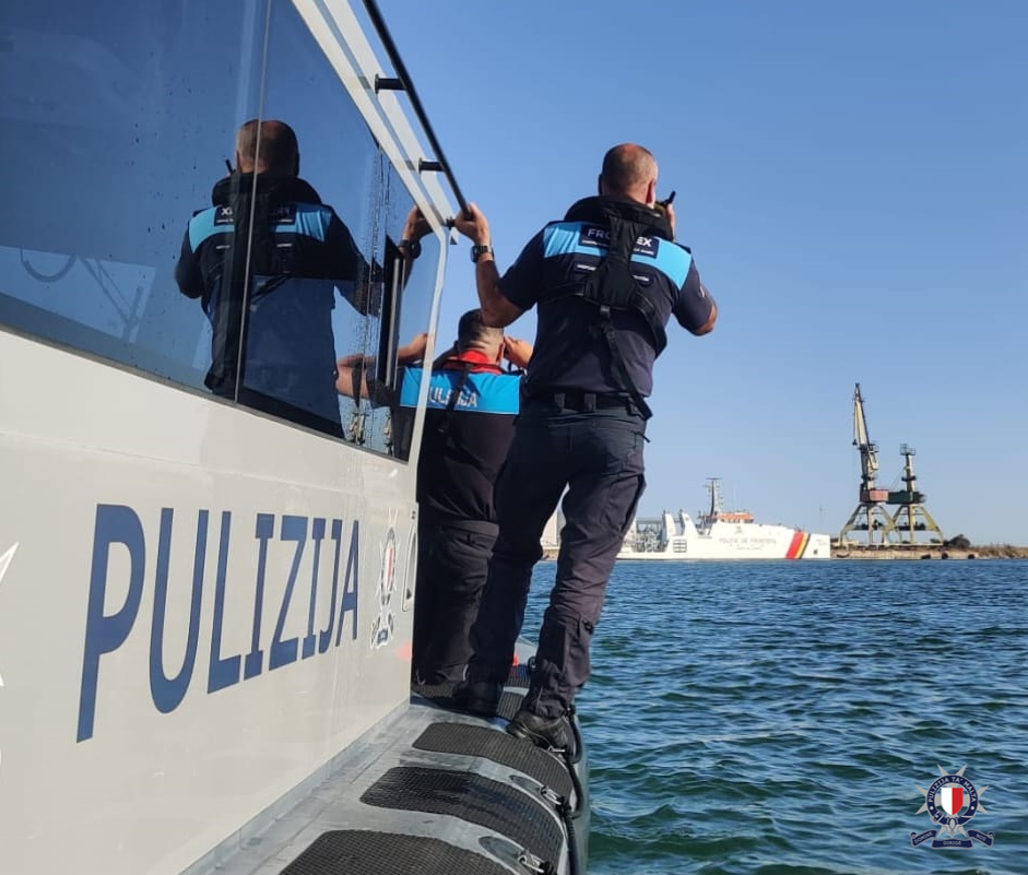 Four Maltese police officers participating in Frontex-led maritime operation in the Black Sea