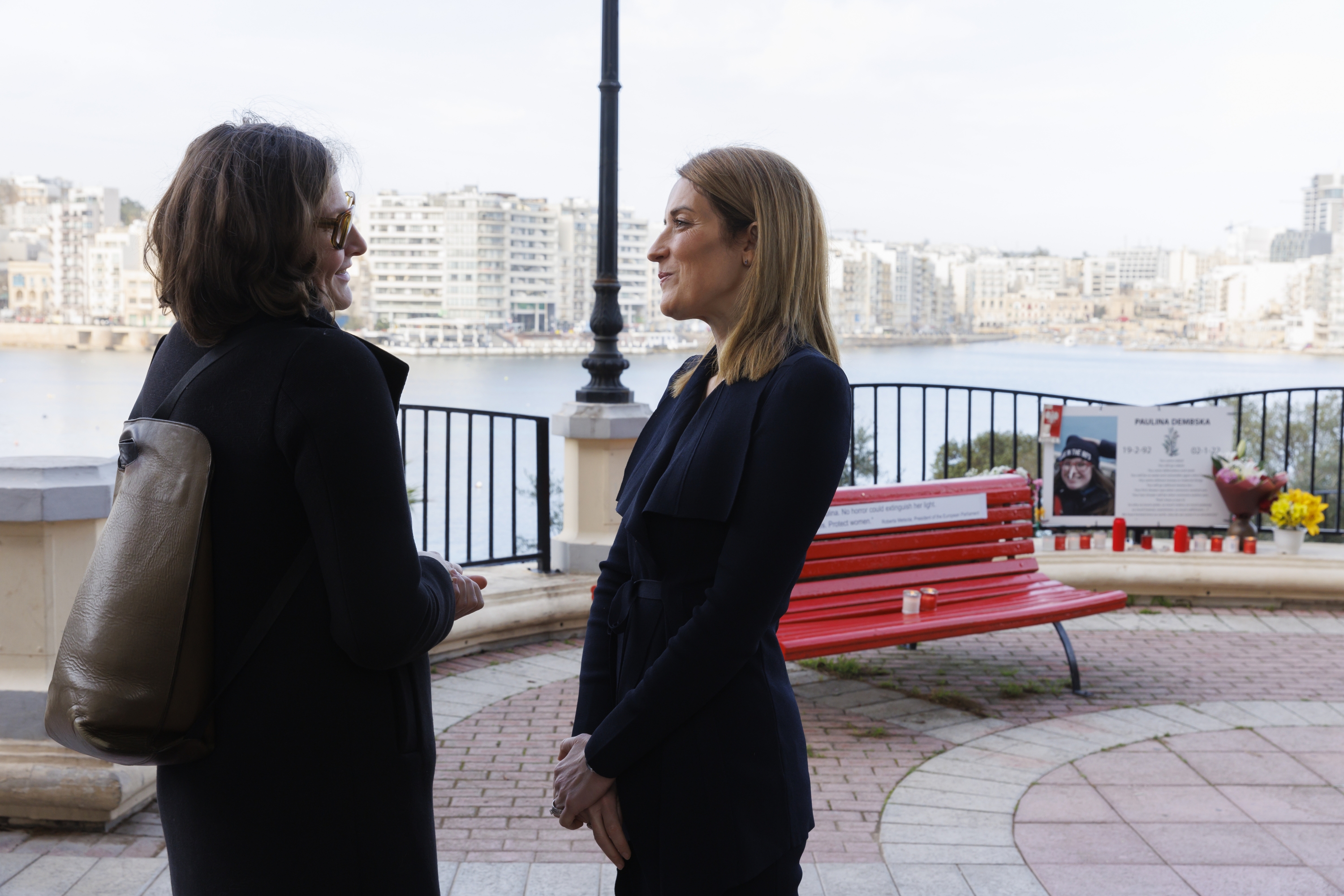 Present for the inauguration of the bench were Paulina’s sister, Daria Dembska