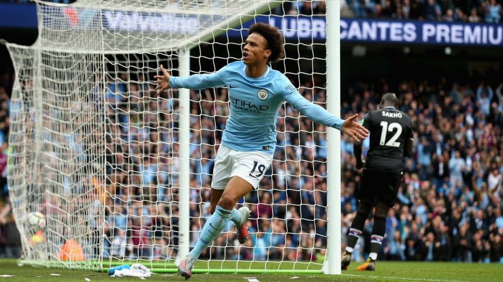 Leory Sane celebrating
