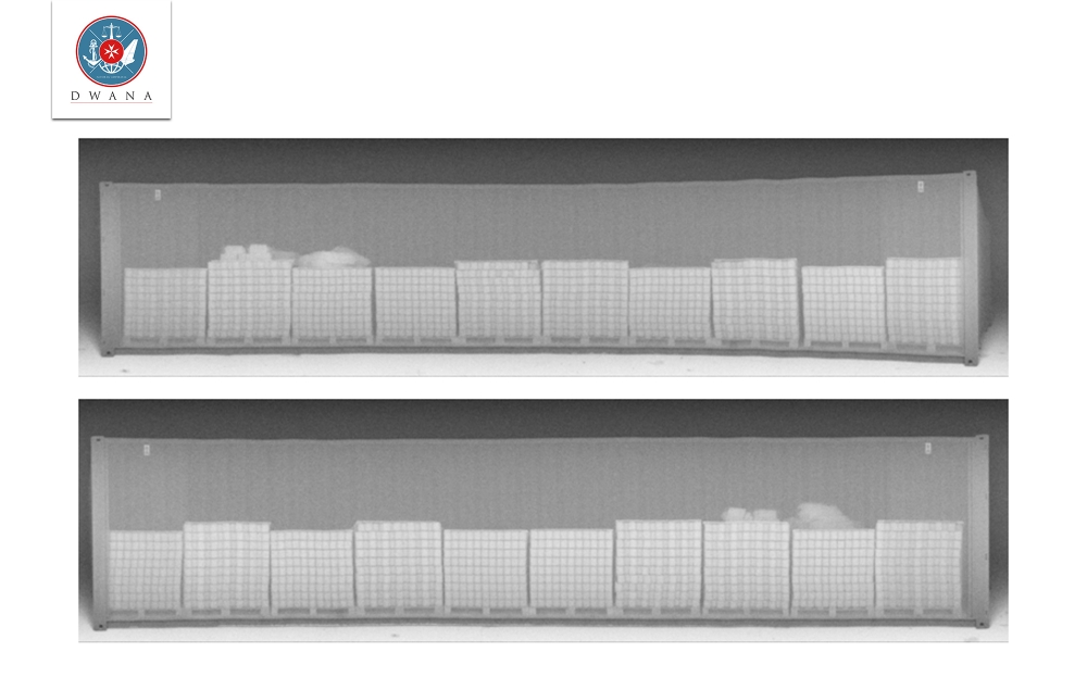 An X-ray scan of the cocaine (Photo: Customs Department)