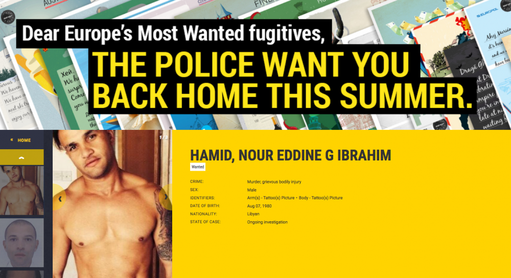 Hamid Nour Eddine G Ibrahim is wanted for Silvana Muscat's murder