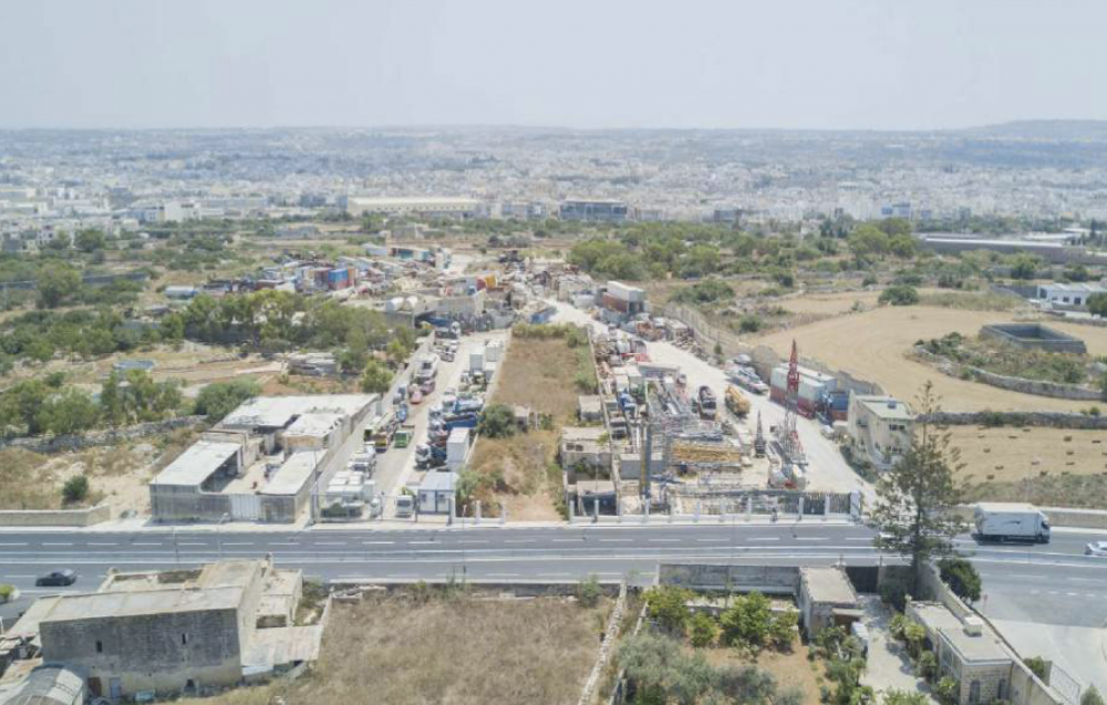 Aerial view of the site from Triq tal-Balal