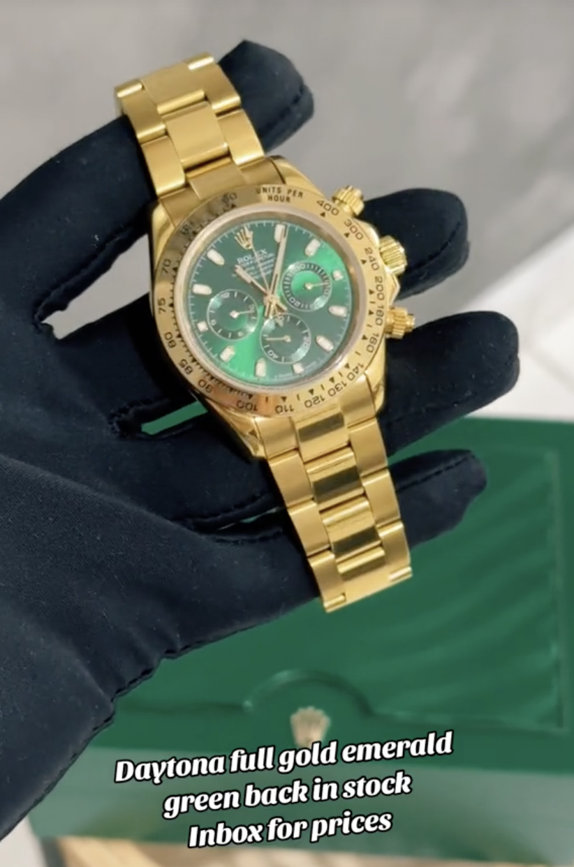 Zammit's TikTok account showcases a number of fake luxury goods