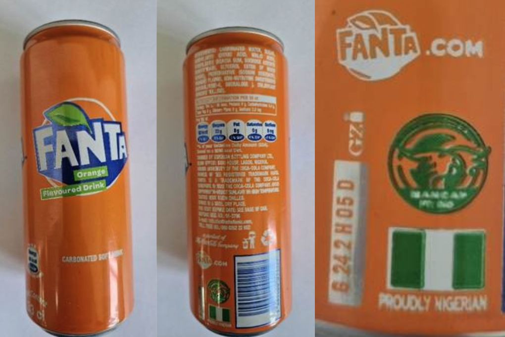 Health warning issued on canned Fanta Orange due to excessive food additive