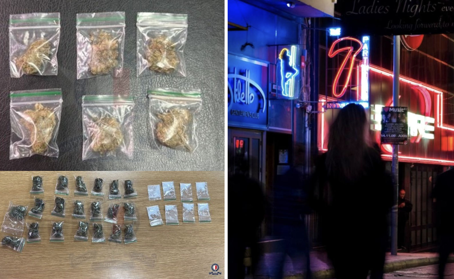 Two men arrested in Paceville after being caught with drugs allegedly intended for sale