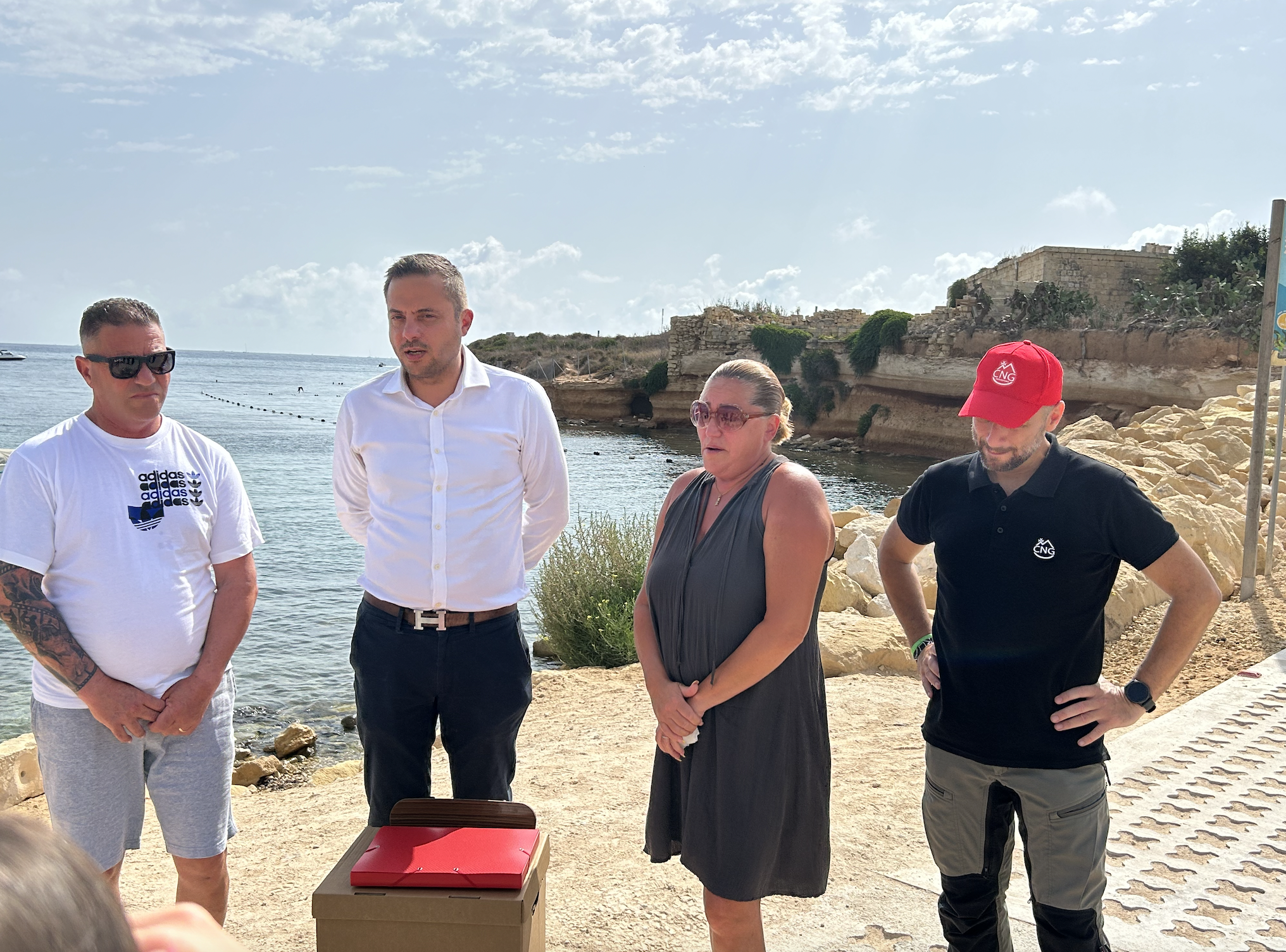 Mirabelle's parents gave a press conference alongside their lawyer, Conrad Borg Manche, and content creator, Conrad Neil Gatt