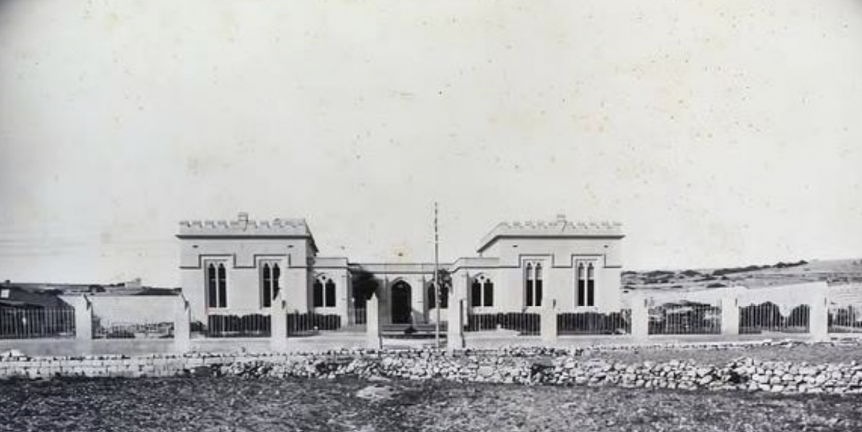 An archival image of what the building used to look like