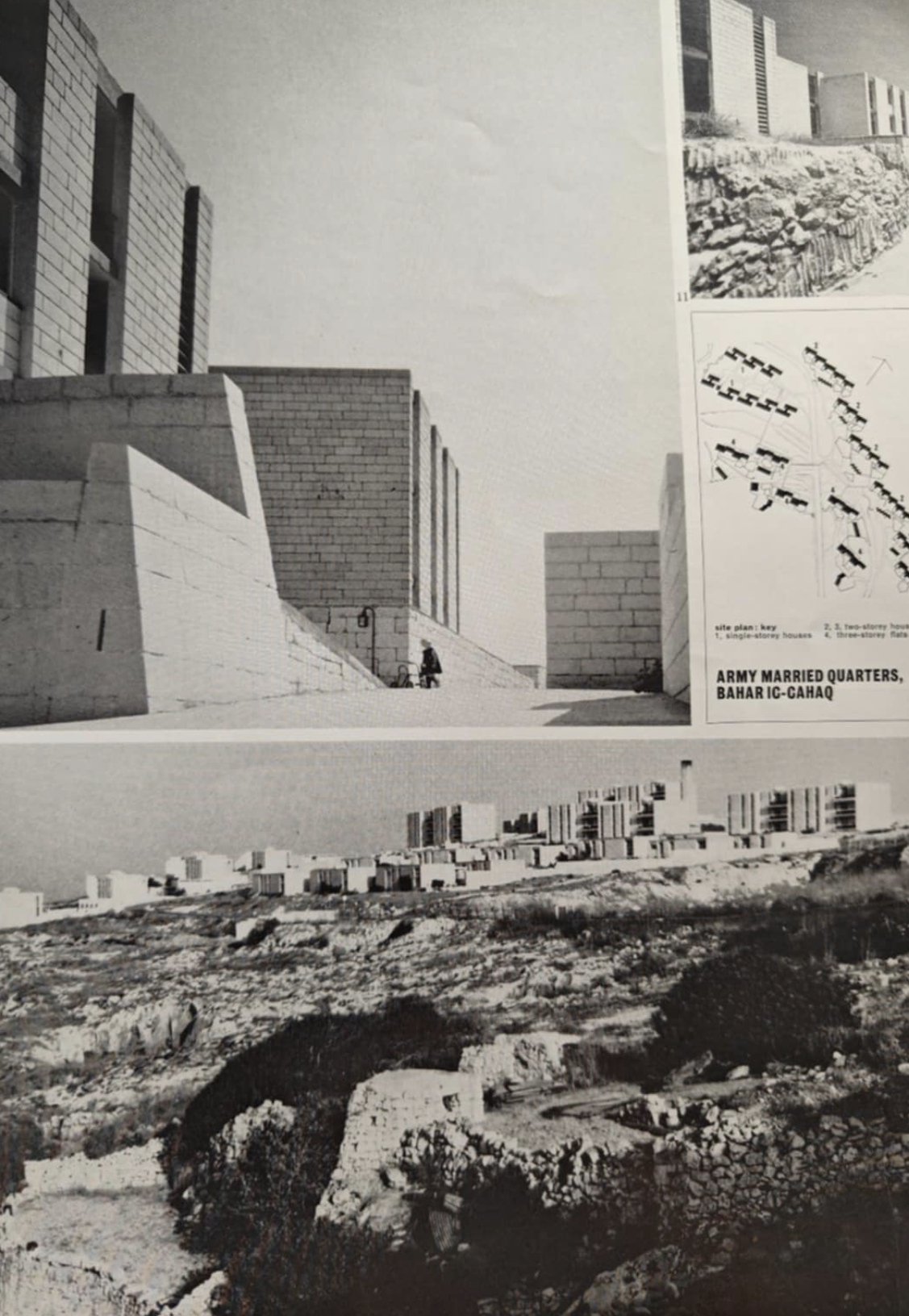Photographs from The Architectural Review published in 1965 soon after completion of the White Rocks complex