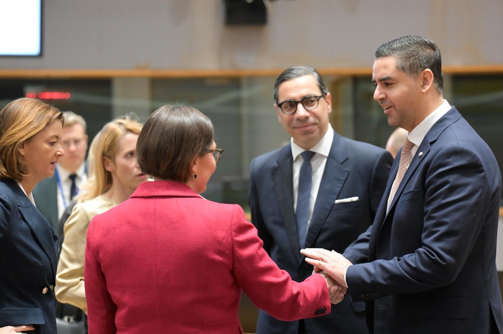 Foreign Minister Ian Borg at a Palestine Donor Group meeting in Brussels (Photo: ODPM-MFT)