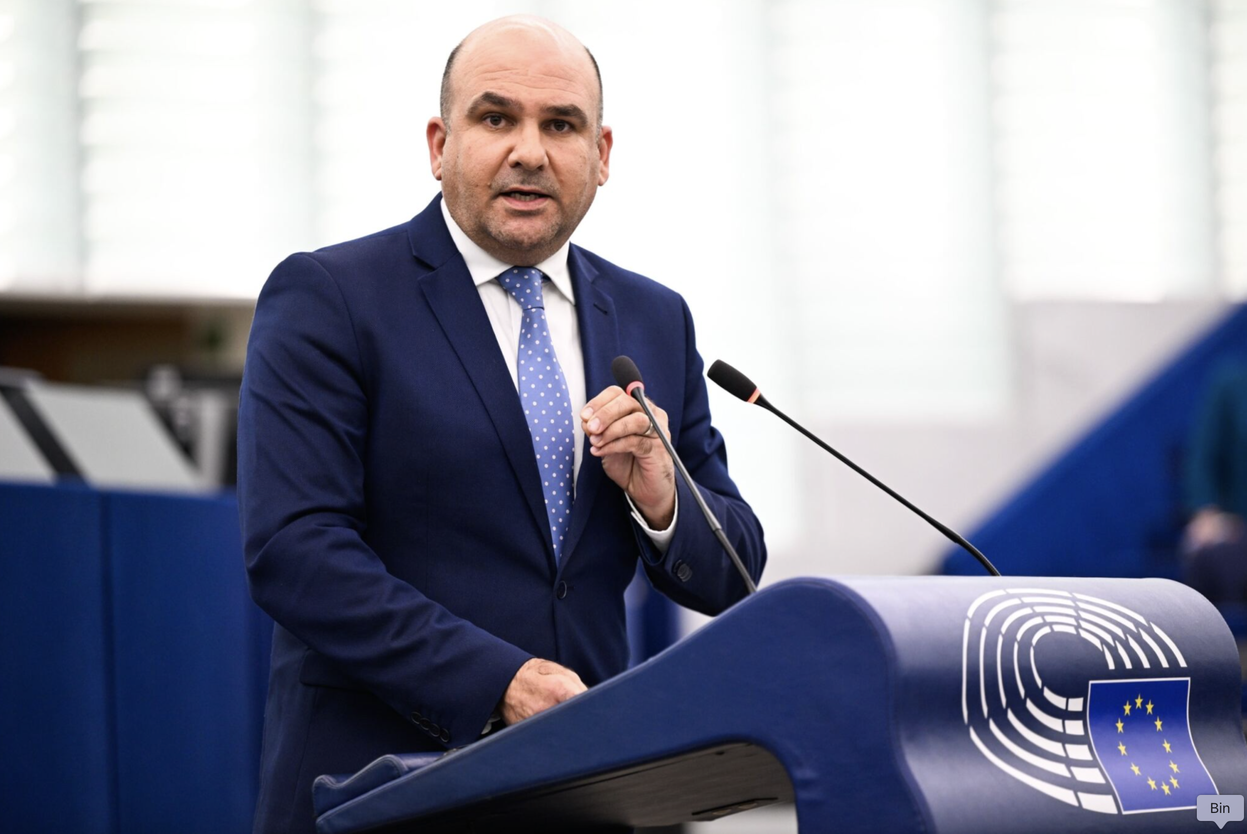 PN MEP Peter Agius sponsored an alternative text explicitly emphasising that sexual and reproductive rights should remain under the authority of member states. (Photo: Laurie Dieffembacq/EP)