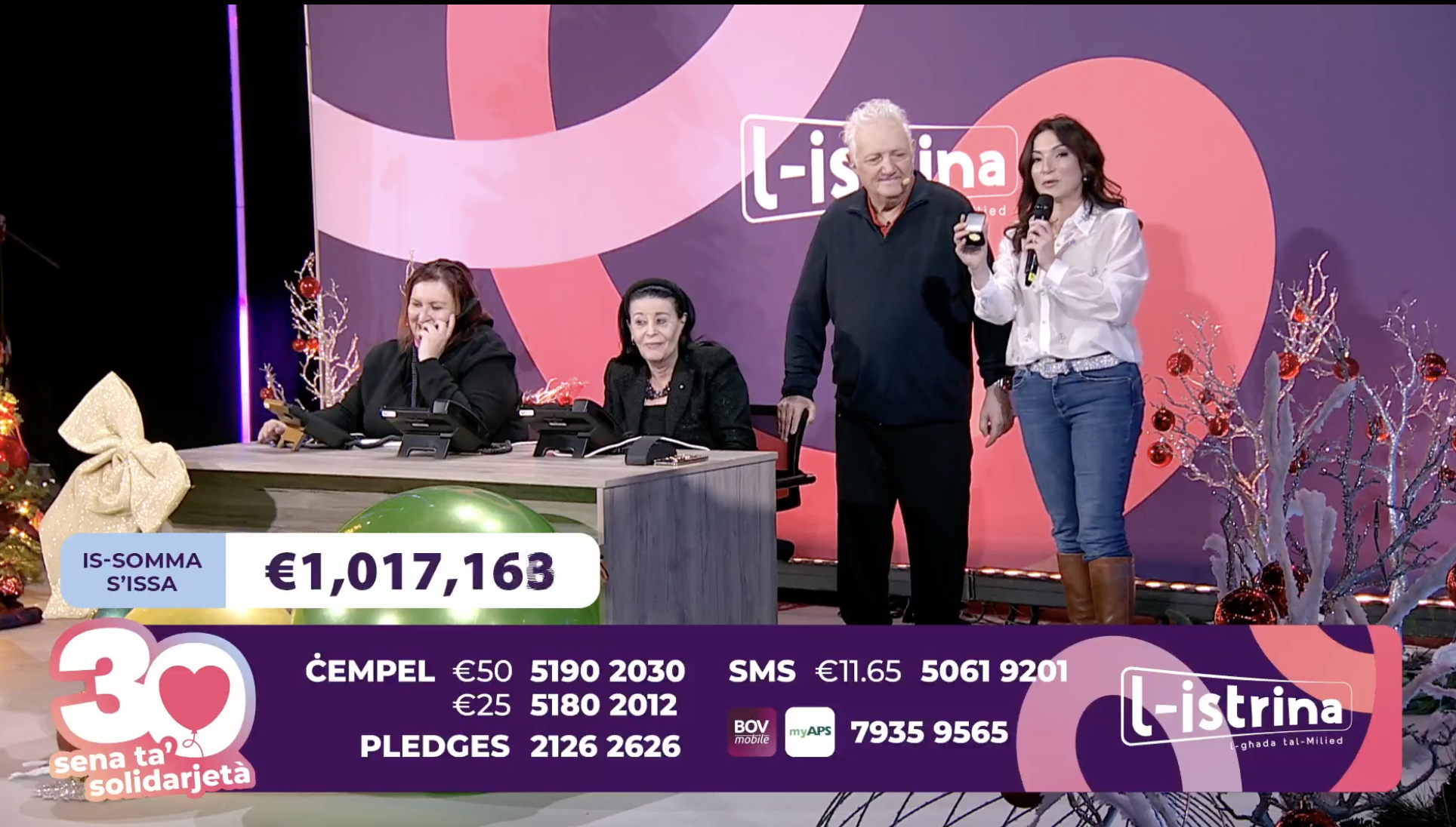 WATCH | L-Istrina collects €1 million in 2.5 hours in aid of Community Chest Fund