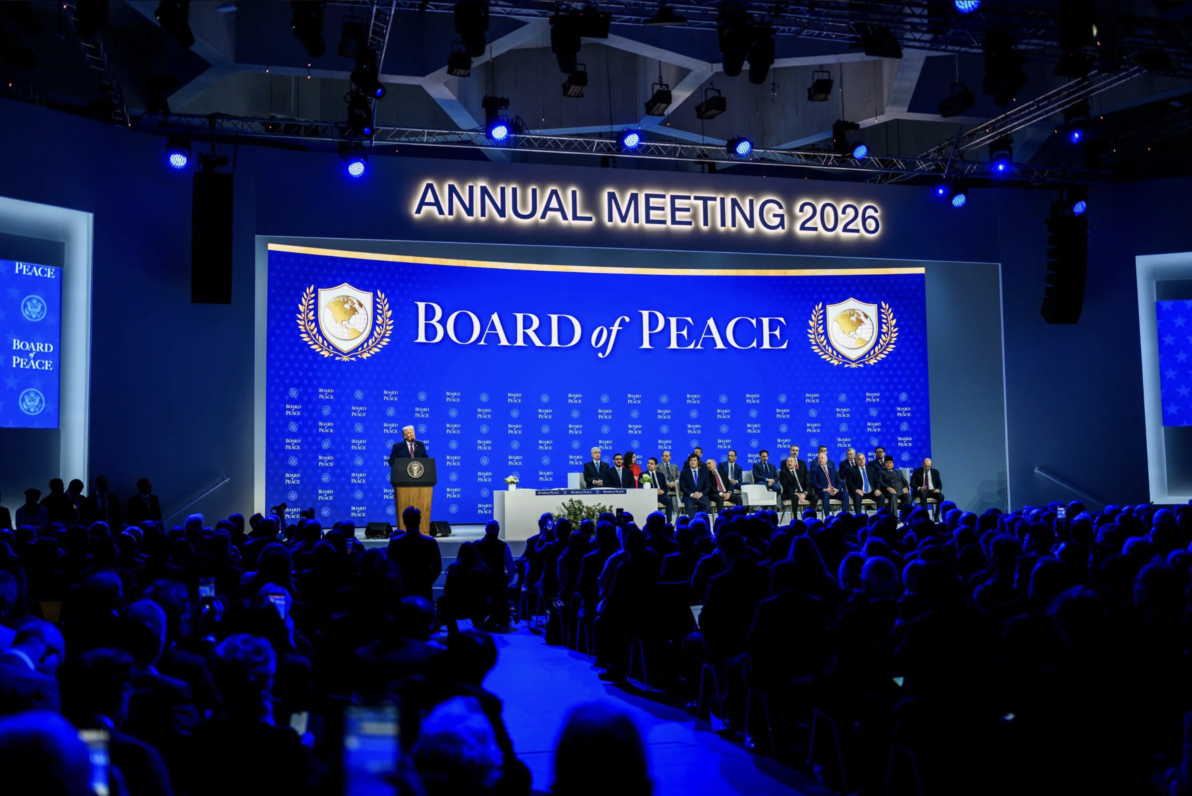 US President Donald Trump speaking at the first Annual meet of The Board of Peace (Photo: White House, US)