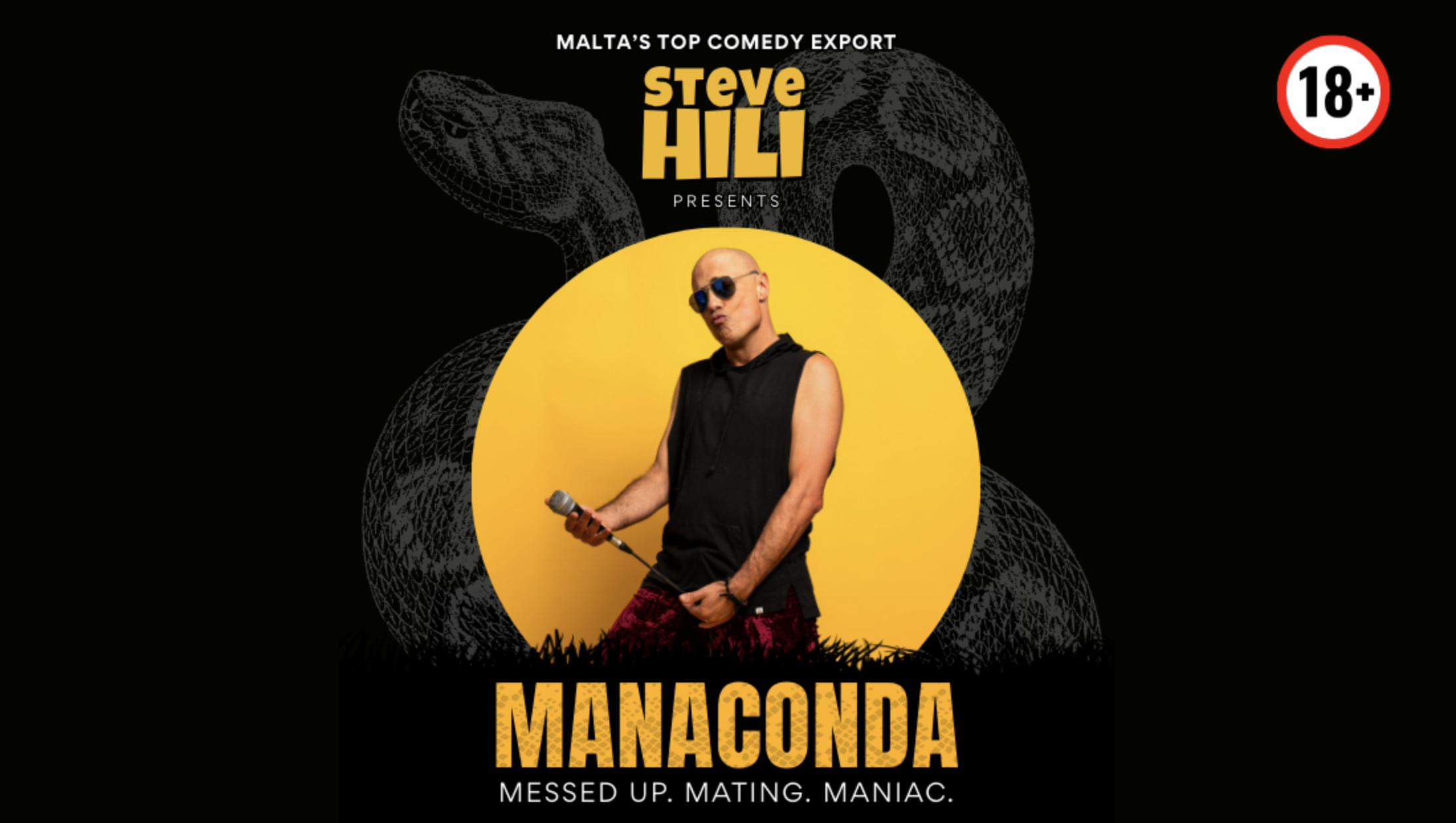 Malta’s top comedy export returns with his boldest, wildest show yet