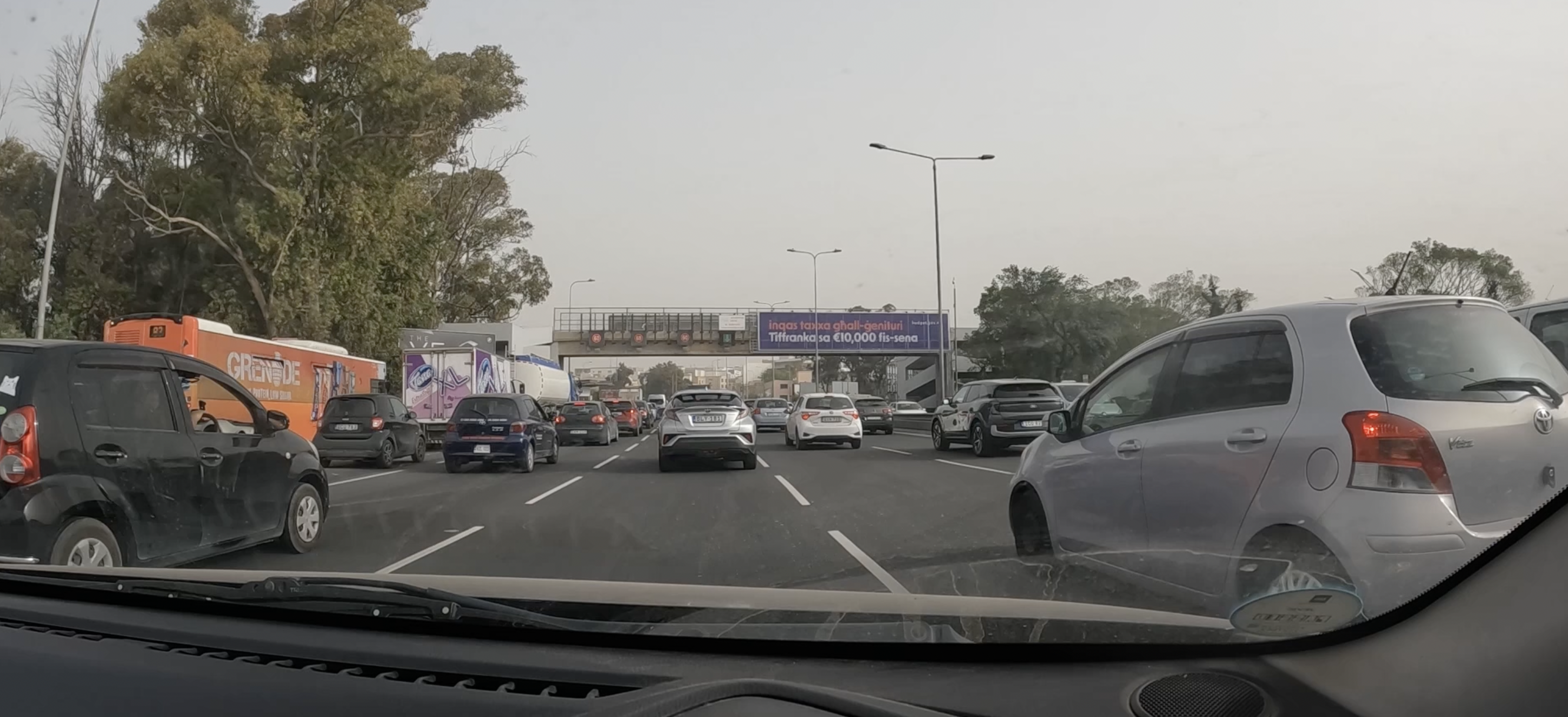 My commute by car was the shortest and most straightforward of all four trips