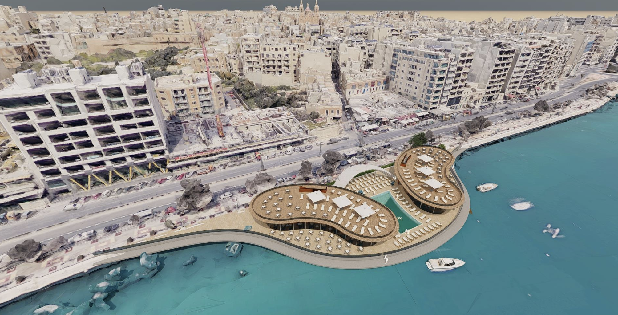 A 3D visual of the proposed development on the Planning Authority website