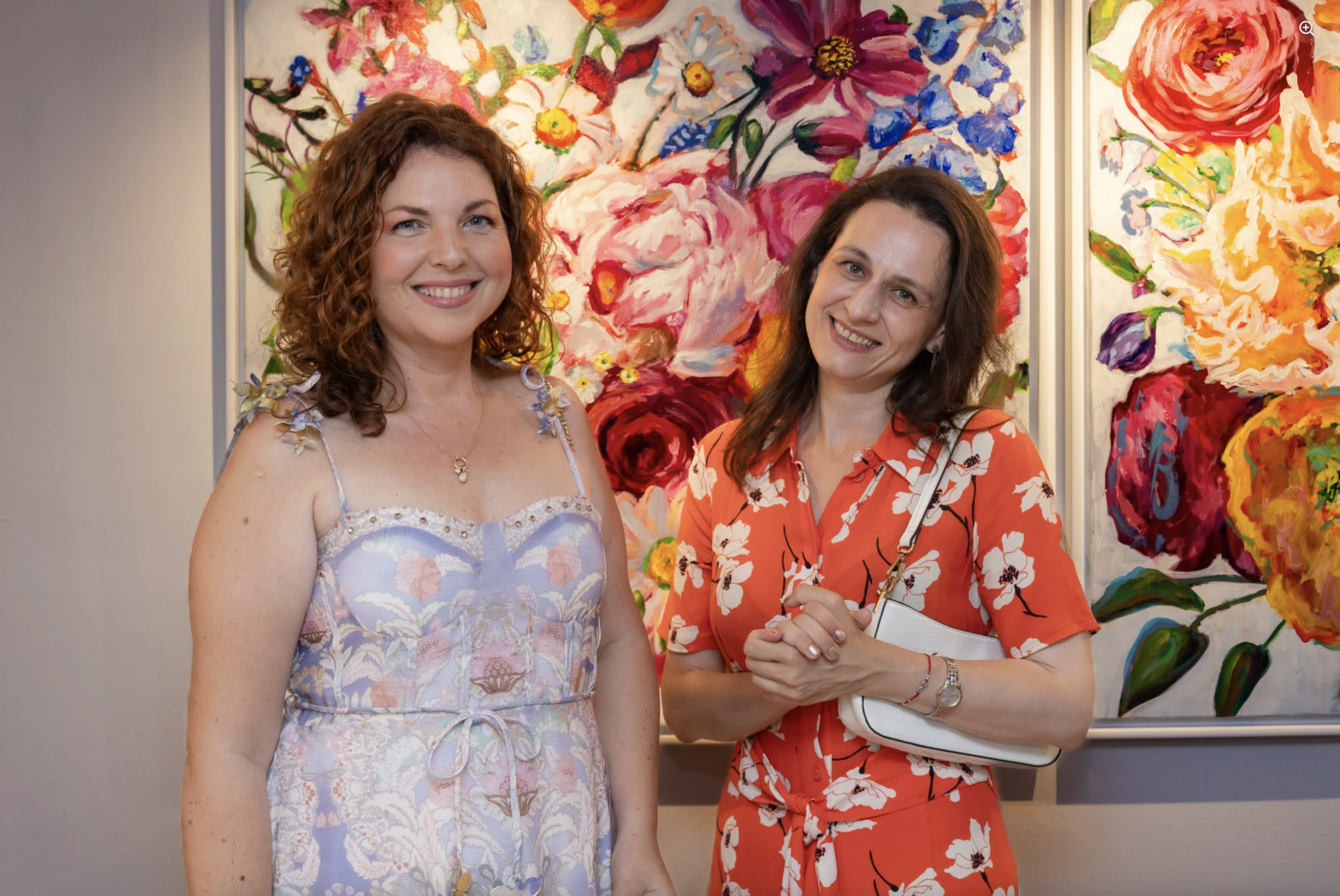 Artist Vania Goshe (left)