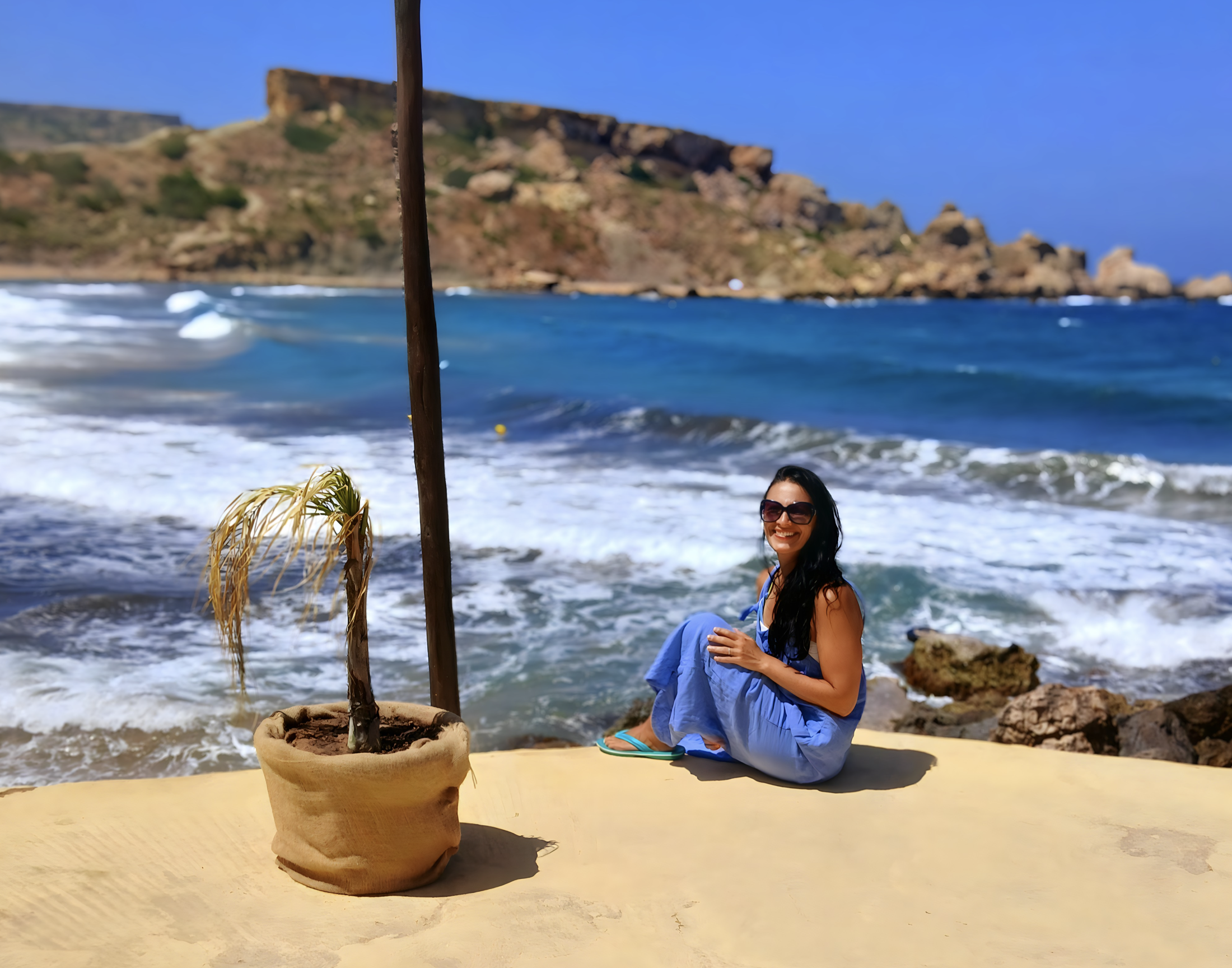 Marthese Fenech during her travels to Malta