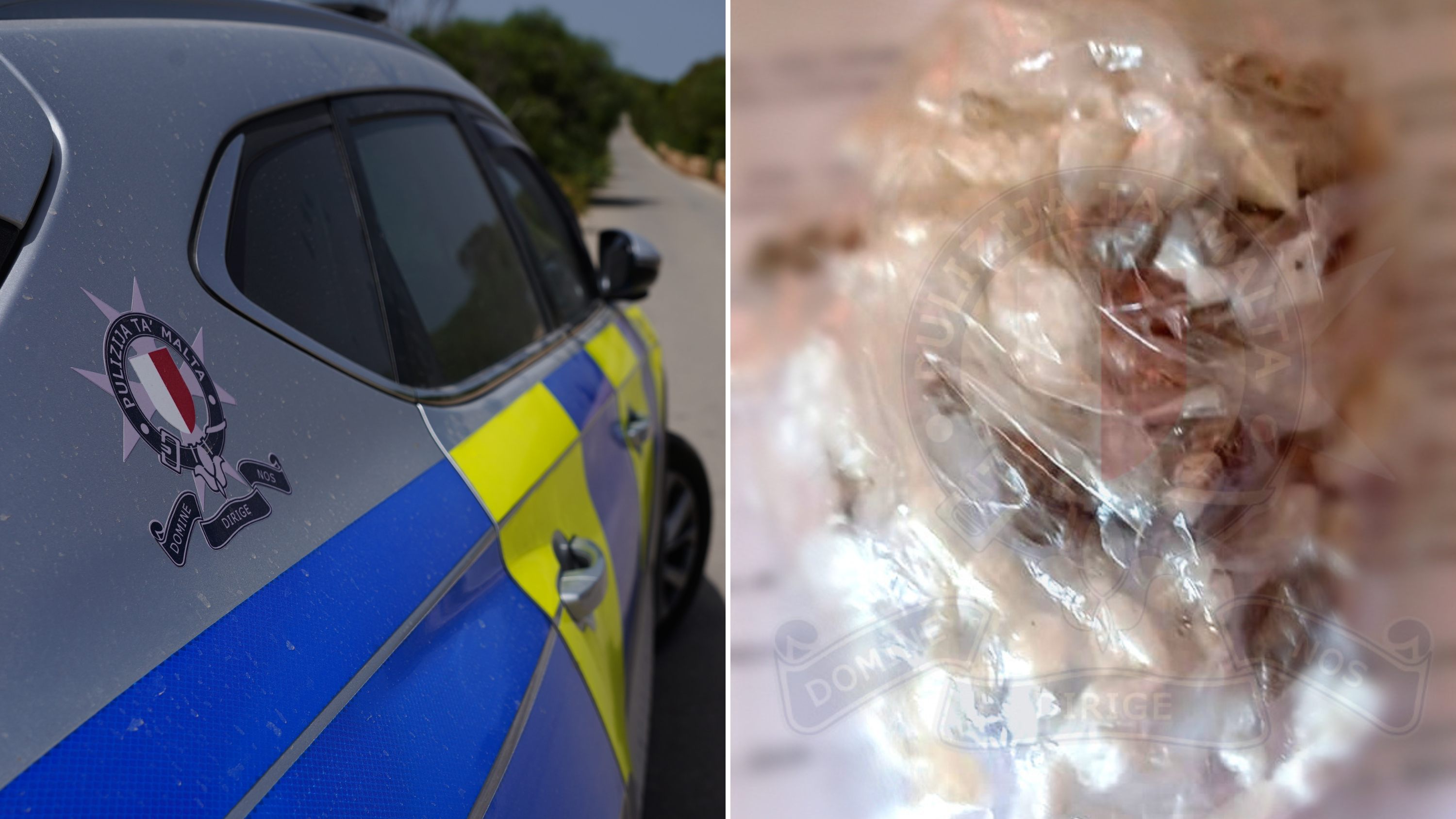 The woman was caught with €20,000 worth of heroin and cocaine 