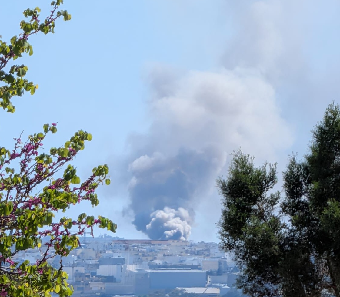 The accident marks the third major scrap fire in six months (Photo: MaltaToday)
