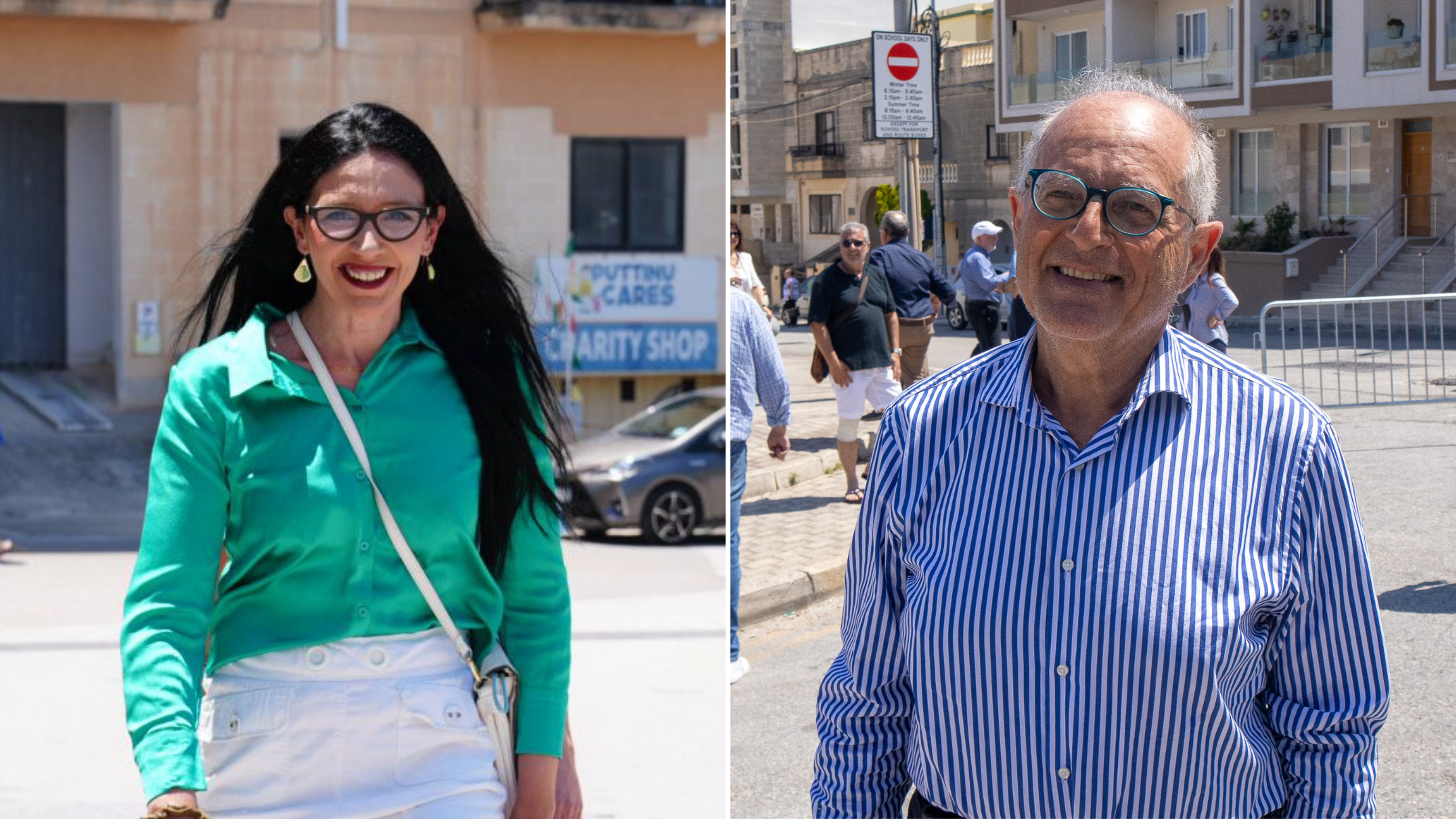 ADPD leader Sandra Gauci and Momentum leader Arnold Cassola (Photos: MaltaToday)
