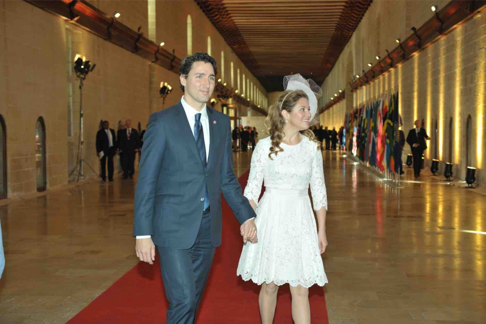 Canadian Prime Minister Justin Trudeau with his wife Sophie Grégoire. Photo: Chris Mangion