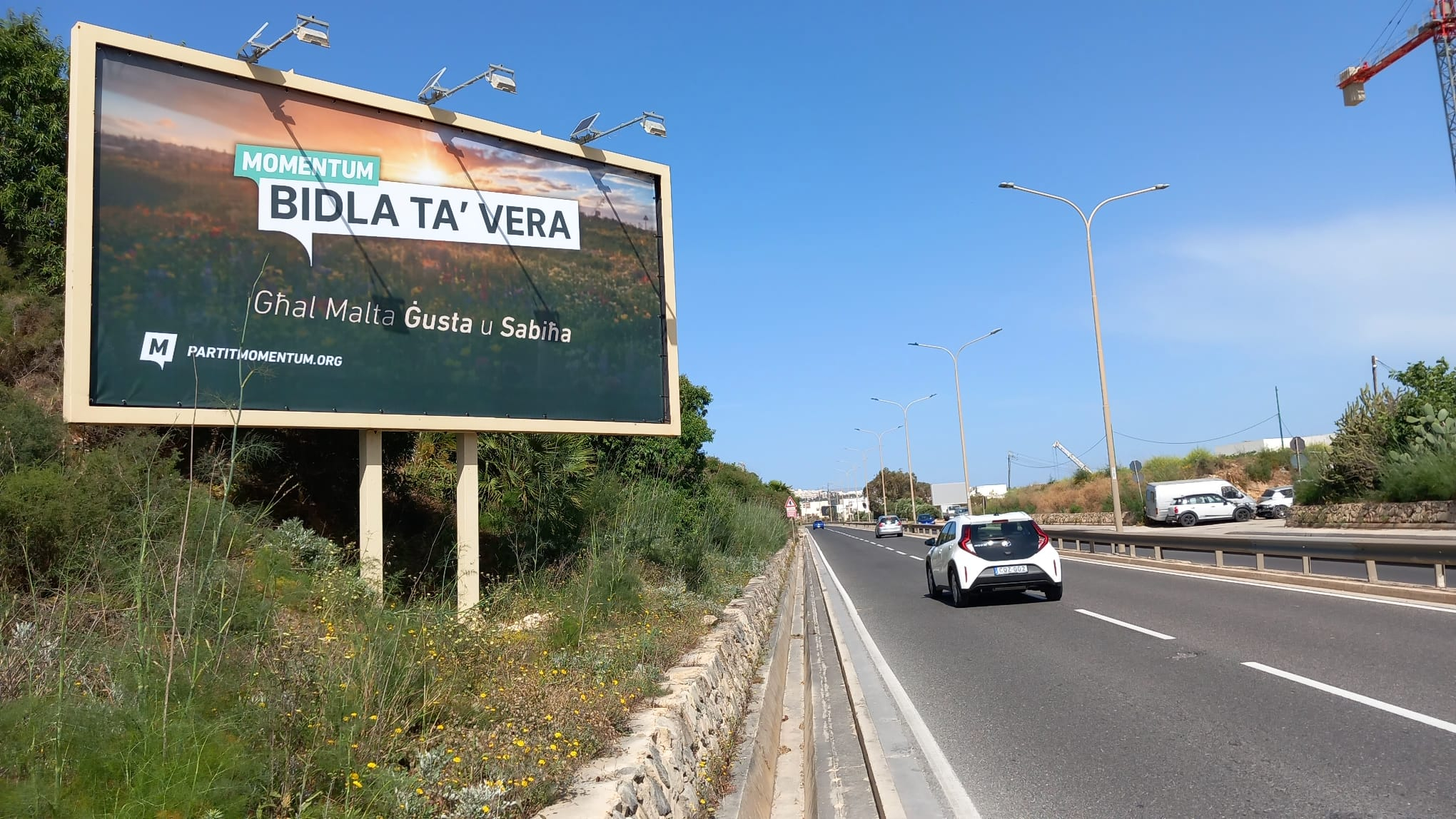 Momentum erects billboards along St Paul’s Bay bypass and St Julian’s Regional Road tunnel