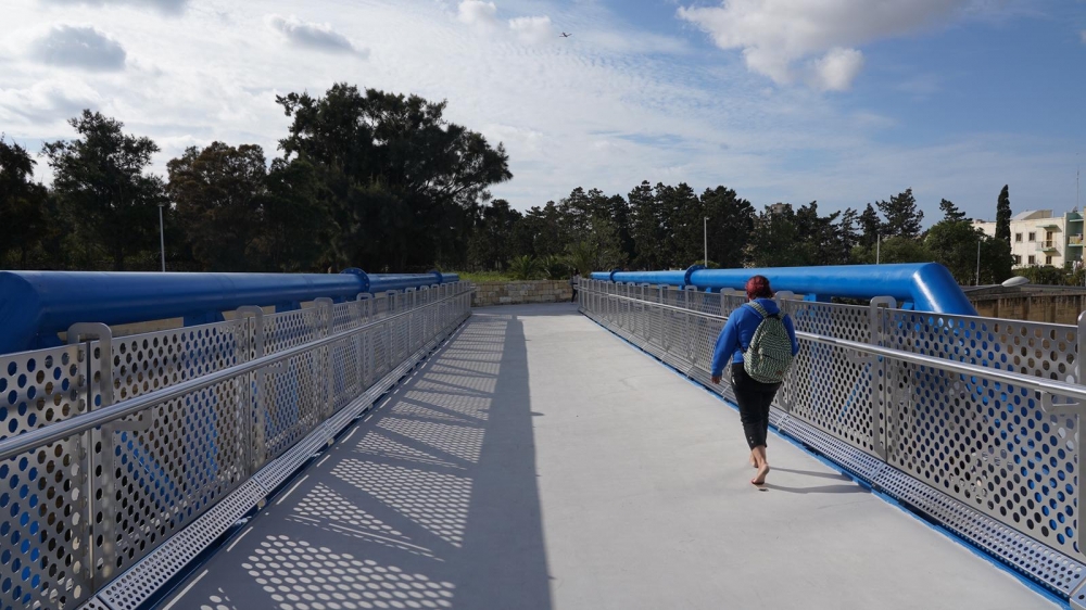 New pedestrian bridge connecting Corradino and Paola inaugurated by PM