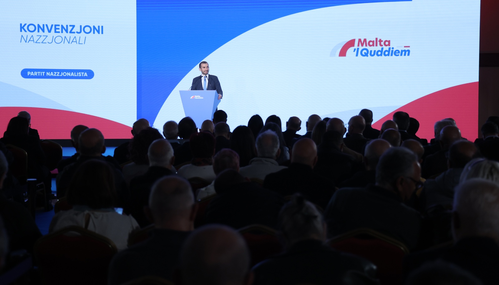 PN General Council president Mark Anthony Sammut speaking at the national convention (Photo: Partit Nazzjonalista)