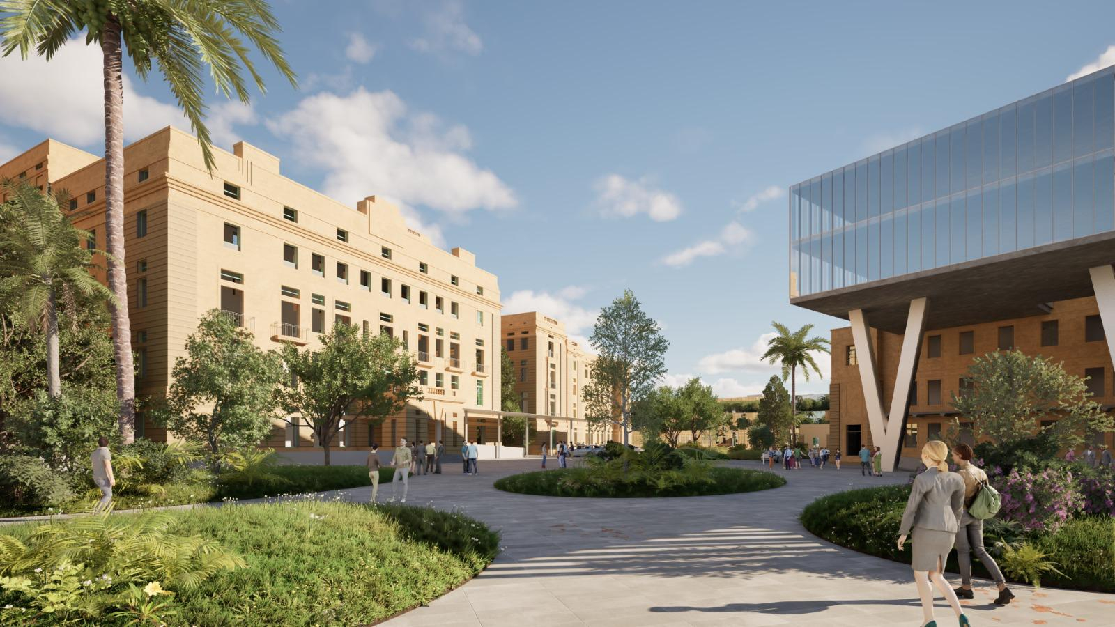 Renders of the upgrading of St Luke's Hospital 
