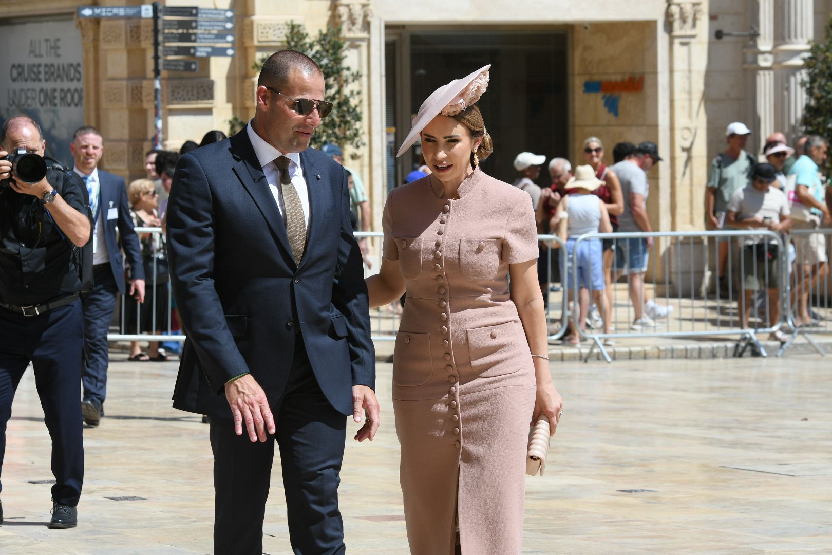Prime Minister Robert Abela along with his wife Lydia Abela (Photo: MaltaToday / James Bianchi)