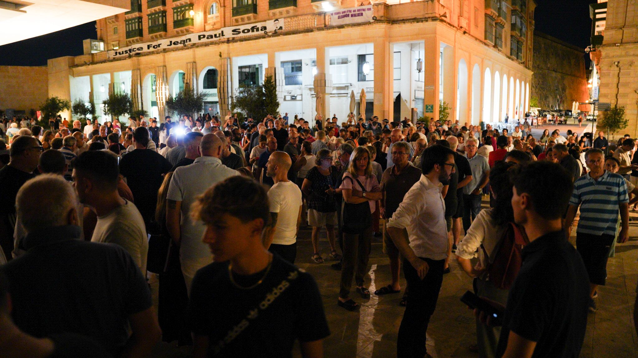 A proest was called by Opposition leader Alex Borg shortly after Fenech's acquittal (Photo: James Bianchi/MaltaToday)