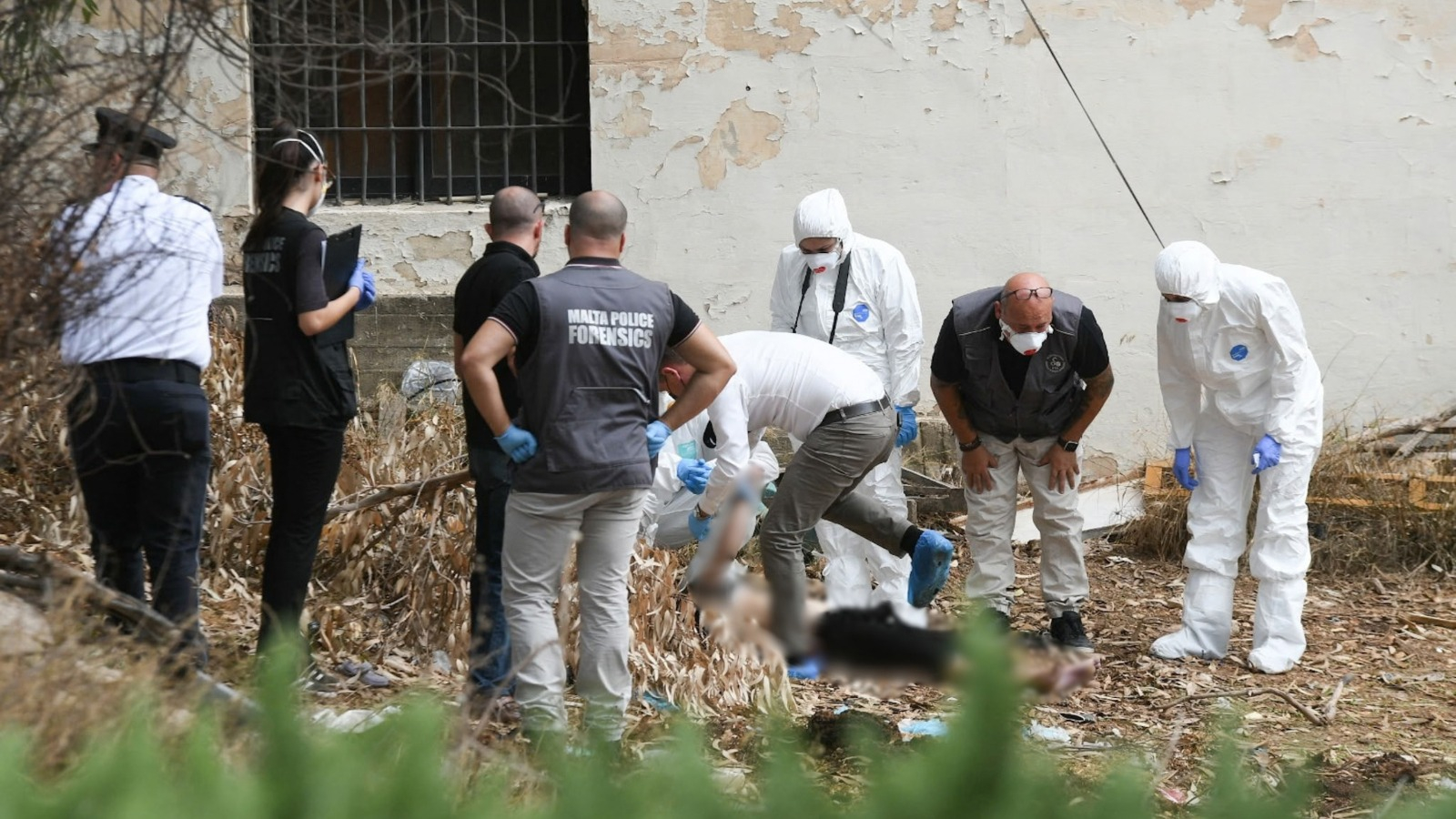 Forensic teams are on site in Marsa (Photo: James Bianchi/MaltaToday)