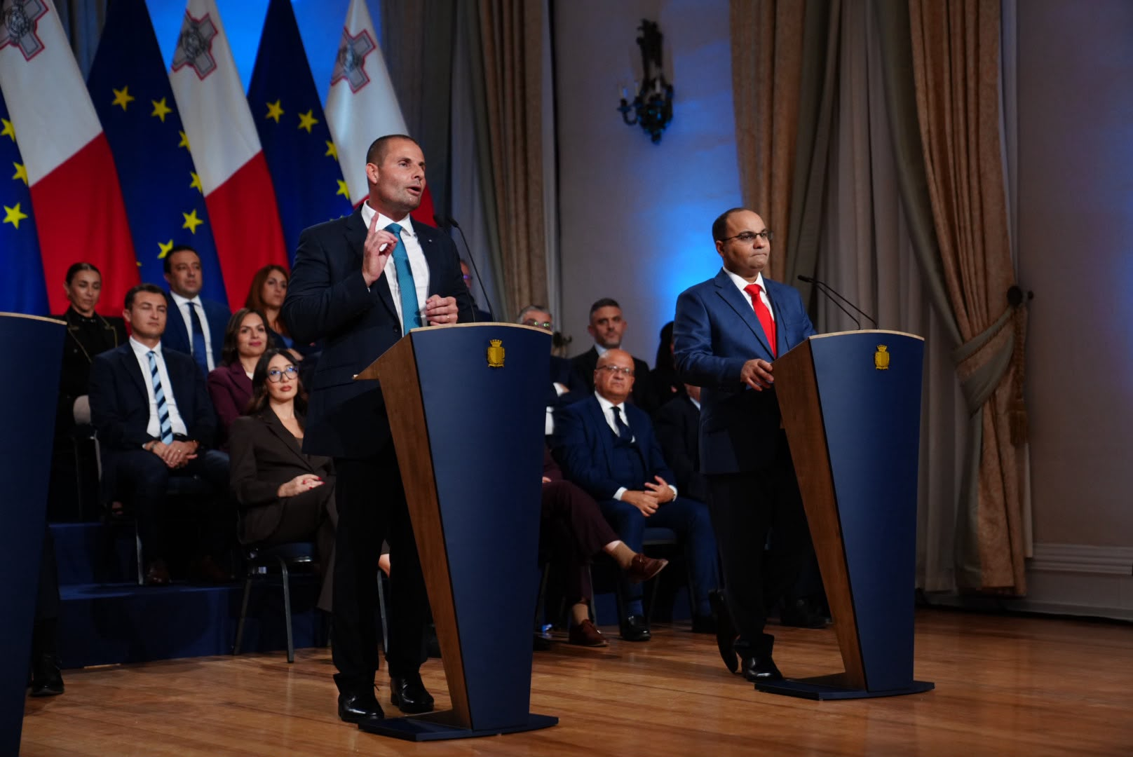 Prime Minister Robert Abela addressed a press conference following the budget speech (Photo: Daniel Tihn/MaltaToday)