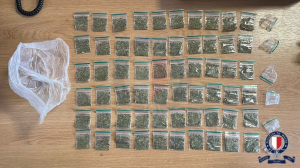 Police arrest two men carrying synthetic cannabis packets, cash