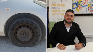 Omar Rababah says sister’s tyres slashed while collecting child from school