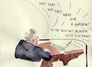 Yorgen Fenech’s trial by jury through the eyes of a sketch artist