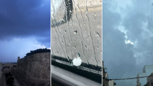 Parts of Malta drenched in rain after freak hailstorm
